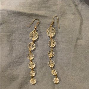 1980s costume crystal earrings